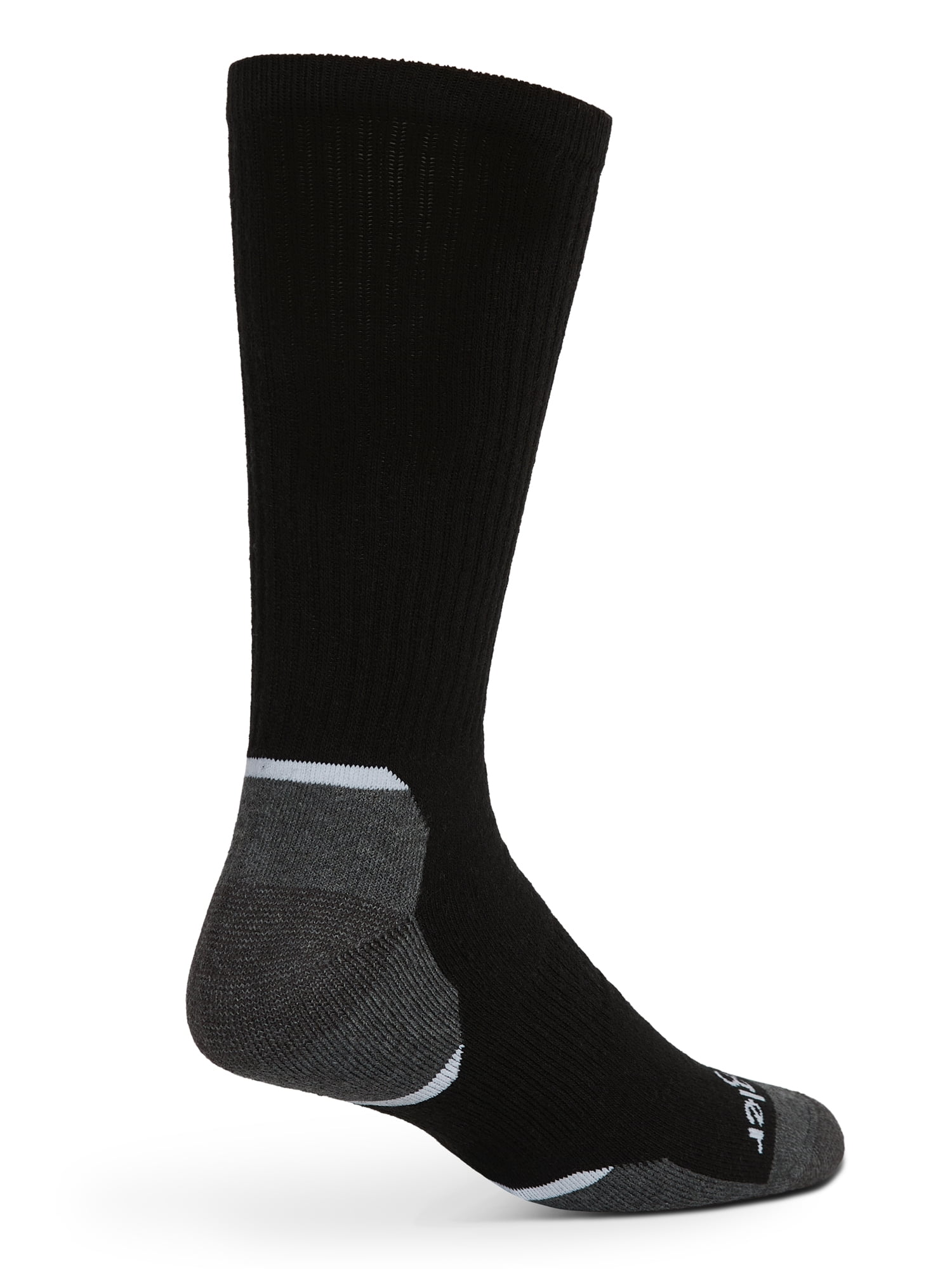 Wrangler Five Star Essential Cool Comfort Full-Cushion Crew Socks for Men, 6-12, White, 6-Pack