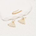thumbnail image 4 of Boho Crystal Ear Jacket Earrings Rhinestone Ear Climber Earrings Jewelry For Women Girls, 4 of 5
