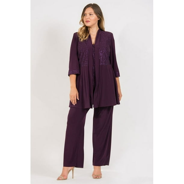 plus size evening pant sets