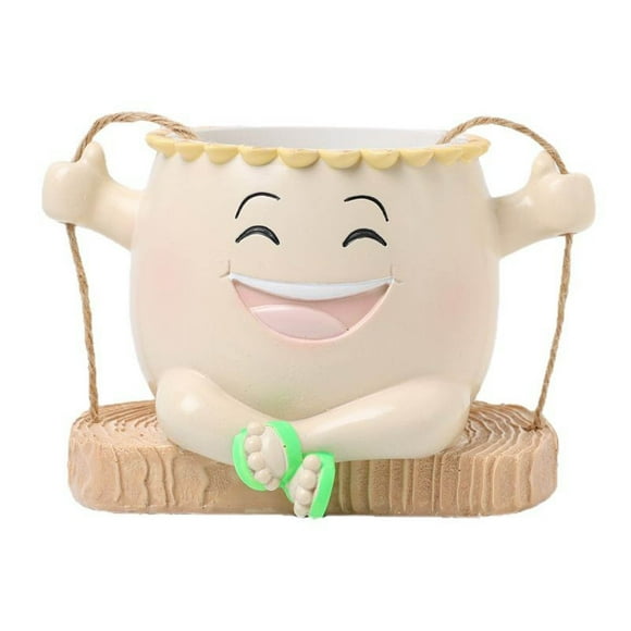 Decorative Face Planter Pot for Indoor Cute Gardening Idea Women Home Garden Ceramic Flower Container