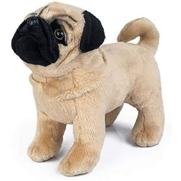 New Plush Pug Dog Children's Plush Stuffed Animal, Plush Dog 12.9" Gifts for Children Christmas Day Birthday