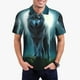 thumbnail image 1 of Fotbe Wolf Camiseta Polo de Golf para Hombre con Estampado – Camisa Deportiva Transpirable con Cuello Abotonado-Small, 1 of 6