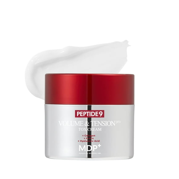 MDP+ PEPTIDE 9 VOLUME & TENSION TOX CREAM PRO, Skin Barrier, Night Repair|1.76 oz/50g,Radiance, Hydration, Peptide Cream, Reduces Wrinkles, Heals and Repairs Skin, ectoin