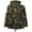 Olive Camo, variant on Ma Croix Womens Hooded Satin Lined Anorak Jacket Plus Size Safari Military Parka