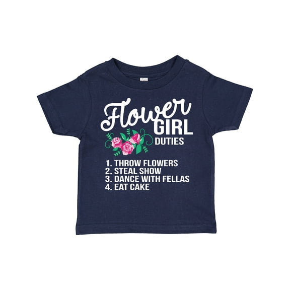 Inktastic Flower Girl Wedding Duties Girls Toddler T-Shirt
