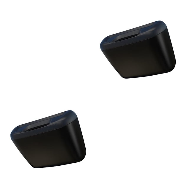 sweethay Cubo de basura para coche, soporte ABS, caja de basura multifuncional, puerta de tamaño compacto, instalación práctica, caja antipolvo Negro 2piezas sweethay CBP378586