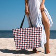 thumbnail image 6 of Lsque Blue And Red Diamond Beach Travel Bag - Water-Resistant, Large Capacity Lightweight Tote with 7 Pockets for Women and Men - Perfect for Beach, Pool, Gym, and Travel, 6 of 7