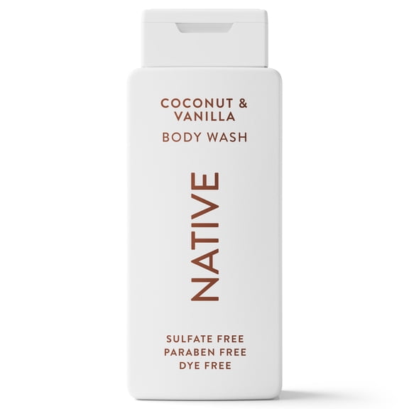 Native Body Wash, Coconut & Vanilla, Sulfate Free, 18 fl oz