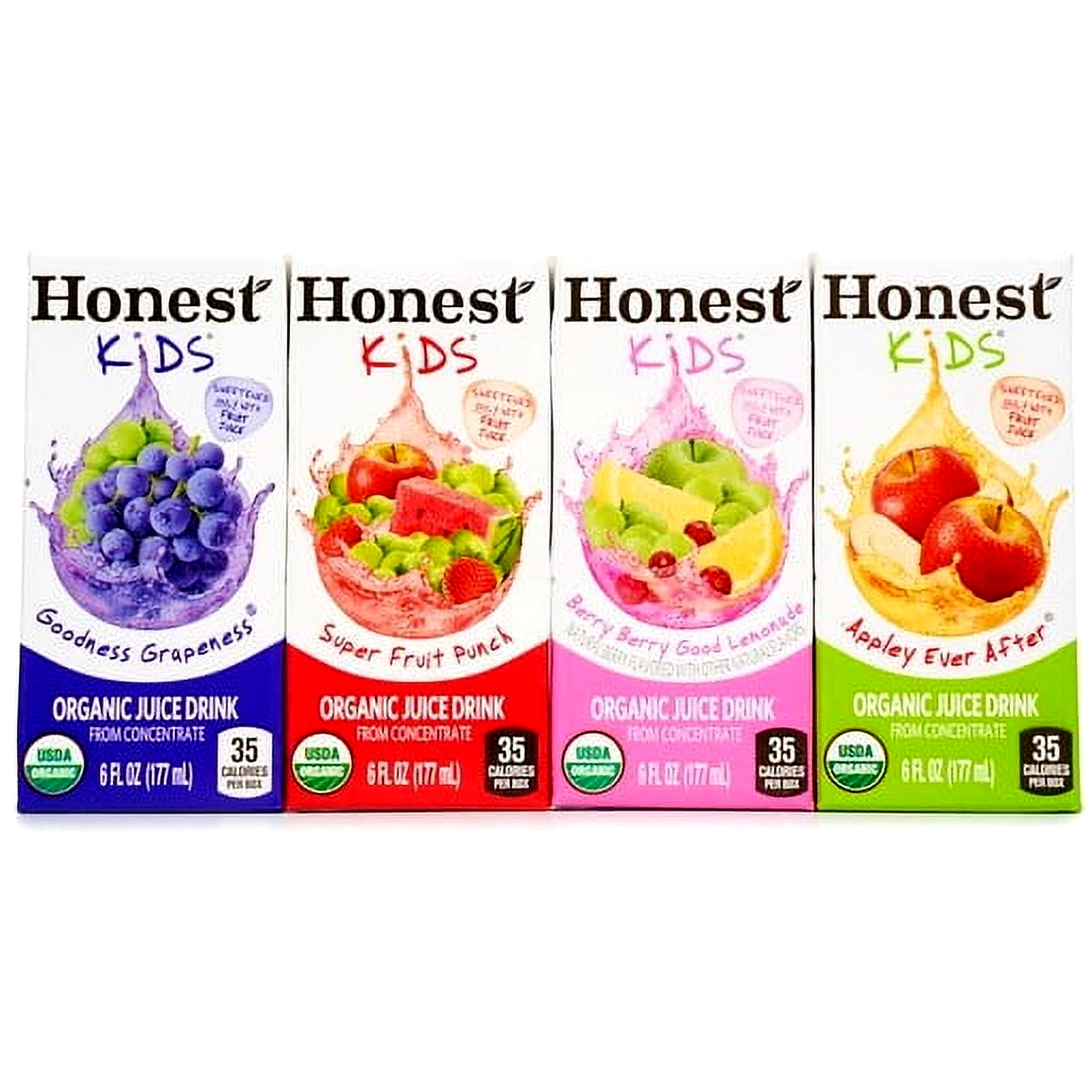 Honest Kids Organic Juice Drink Variety Pack, 6 Fl Oz, 40 Ct