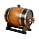 thumbnail image 3 of Barril de vino con soporte, dispensador de barril, contenedor de almacenamiento de cerveza de madera, barril de vino de madera con grifo para , 1L, 3 of 9