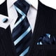 thumbnail image 5 of Set de Corbata Barry.Wang Rayas en Seda Tejida, Largo 150 cm, 5 of 6