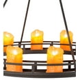 thumbnail image 4 of Meyda Tiffany 68217 Barbury 12 Light 32" Wide Pillar Candle Style Chandelier - Dark Roast, 4 of 7