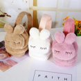 thumbnail image 4 of Cache-oreilles d'Hiver pour Femmes Mignons Rabbit Cache-Oreilles Bandeaux Chauds d'Hiver Chauffe-Oreilles Extérieur (Rose), 4 of 7