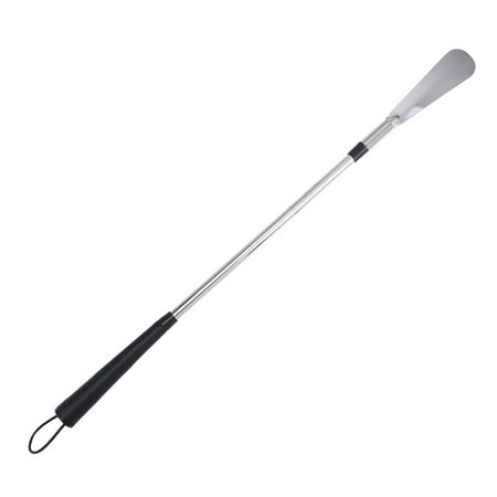 

2pcs Stainless Steel Spring Shoe Horn Expander Shoe Lifter with Rope