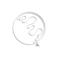 thumbnail image 3 of 1x Studio II 18x24 Black Modern Framed Museum Art Print Titled - Earth Caligraphy, 3 of 5
