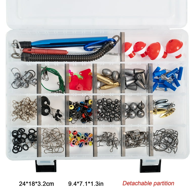 FREE FISHER Fishing Accessories Kit Fishing Tackle Kit 269Pcs Sinkers Weights, Jigs, Fishing Hooks, Rubber Bobber, Spinner Blade, Swivels Snaps, Fishing Lures for Saltwater and Freshwater - Walmart.com FREE FISHER Fishing Accessories Kit Fishing Tackle Kit 269Pcs Sinkers Weights, Jigs, Fishing Hooks, Rubber Bobber, Spinner Blade, Swivels Snaps, Fishing Lures for Saltwater and Freshwater - Walmart.com