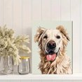 thumbnail image 2 of Toile Murale Portrait de Golden Retriever 15,75 X 11,81 Pouces, 2 of 8