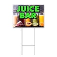 thumbnail image 1 of Juice Bar (18" x 24") Yard Sign, Includes Metal Step Stake, 1 of 6