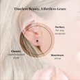 thumbnail image 6 of Poke Free Morro Redondo Pink Tourmaline 0.50 ctw Stud Earrings in Rhodium Over Sterling Silver, 6 of 10