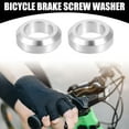 thumbnail image 2 of Unique Bargains 4 Pcs M6x5.5 Universal Bicycle Bolt Brake Screw Washer Bolts Concave Convex Balancer Silver Tone, 2 of 6
