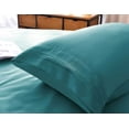 thumbnail image 6 of the Season Essentials Wrinkle Free Sheet Sets with Deep Pockets &amp; Stain Resistant, 1800 Thread Count Bamboo Based, Teal, California King, 6 of 9