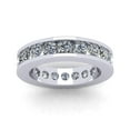 thumbnail image 3 of Natural 3.00Ct Round Cut Diamond Channel Set Women's Anniversary Wedding Eternity Band Ring Solid 14k White Gold G SI1, 3 of 3