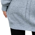thumbnail image 4 of JINMGG V Neck Sweaters for Women Fall Winter Clearance,Women's Fashion Long Sleeves V-Neck Loose Pullover Tops Blouse Knitted Sweater, 4 of 7