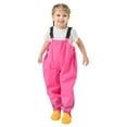 thumbnail image 5 of AUNVITO Kids Waterproof Overalls Rain Pants All-Season Lightweight Suspenders Outdoor Long Pants, 5 of 5