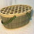 thumbnail image 5 of Minkissy Small Decorative Basket Bamboo Easter Prop Light Green 1Pack, 5 of 8