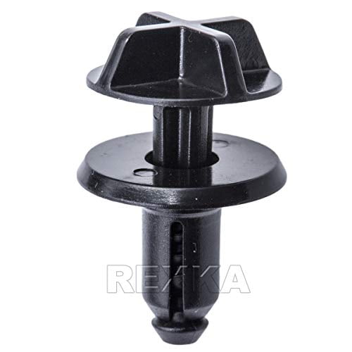 Rexka 15pcs Fender Liner Rivet Radiator Sight Shield Push-Type Retainer Compatible with Ford W705957-S300 W706519-S300 F-150 Mustang Fusion