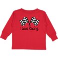 thumbnail image 3 of Inktastic I Love Racing Boys or Girls Long Sleeve Toddler T-Shirt, 3 of 5