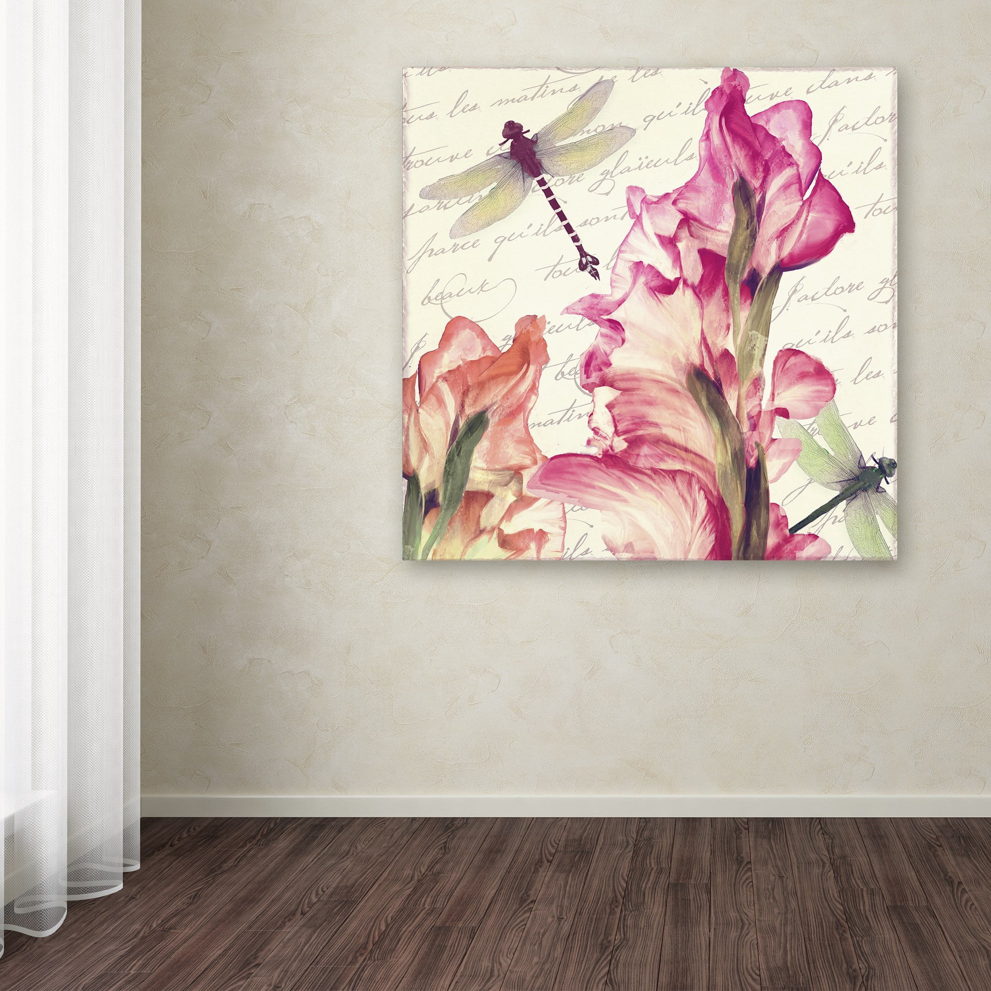 Trademark Fine Art "Dragonfly Morning I" Canvas Art by Color Bakery