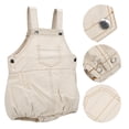 thumbnail image 4 of Combinaison en Coton, Texture Douce et Confortable pour Nouveau-Né, 5 Tailles Différentes, Boutons Réglables pour Fête d'Anniversaire, Maison, Vacances, Abricot, 4 of 8