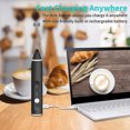 thumbnail image 4 of Handheld Electric Milk Frother USB Rechargeable Milk Frother, 4 of 5