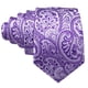 thumbnail image 4 of Set de corbatas Barry.Wang de seda tejida con cachemir, 150 cm, 4 of 7