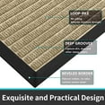thumbnail image 5 of Buganda Heavy Duty Rubber Door Mat for Outside Entry, 32" x 47" Non-Slip Waterproof Doormat for Inside, Low Profile Dirt Trapper Doormat, Beige, 5 of 10