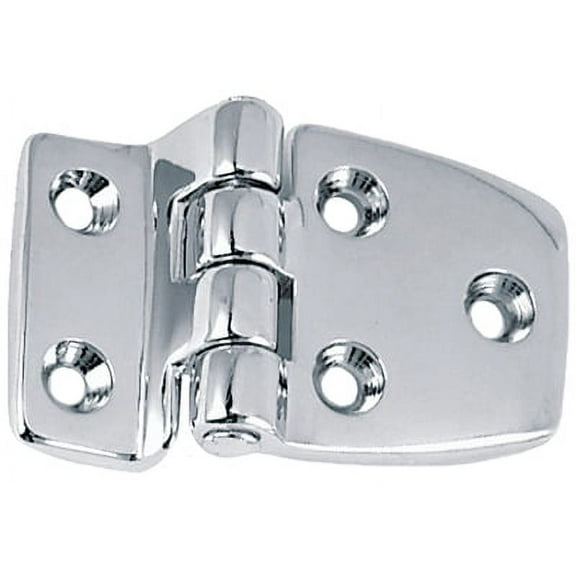 Perko 0987DP1CHR Chrome Plated Bronze 2-1/4" x 1-1/2" x 3/4" Short Side Hinge - 1 Pair