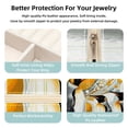 thumbnail image 3 of Penguin Travel Portable Square Jewelry Box - Bracelet Holder and Jewelry Stand - Ideal for Rings, Earrings, Necklaces, and Bracelets - Suitable for Girls and Women, 3 of 6