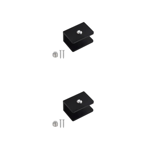 Injueey 10x Dispositivo de elevación de asiento hermoso y práctico - Soporte de pared antideslizante amplio Elevación de asiento delantero Cuadrado negro M 2Conjunto