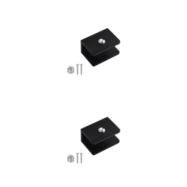 Soportes de pared Billuyoard Cuadrado negro M 2Conjunto