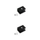 thumbnail image 1 of Injueey 10x Dispositivo de elevación de asiento hermoso y práctico - Soporte de pared antideslizante amplio Elevación de asiento delantero Cuadrado negro M 2Conjunto, 1 of 6