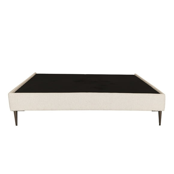 Box Base Cama Slim Individual Beige claro