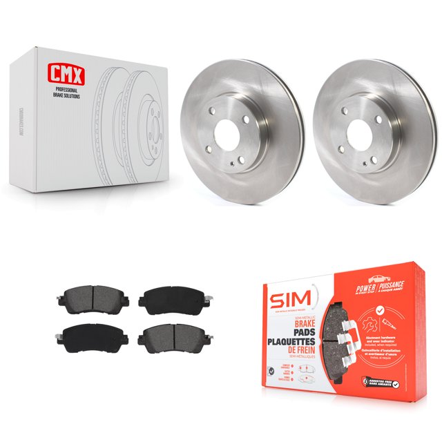 Transit Auto Front Disc Brake Rotors and Semi-Metallic Pads Kit for Car Toyota Yaris iA Scion K8S-102769