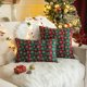 thumbnail image 1 of Funda de almohada de algodón y poliéster con cuadros rojos navideños para sofá de sala de estar, funda de cojín de estilo moderno, 1 of 6