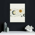 thumbnail image 5 of ONETECH Mystical Wall Art, Star And Moon Art, Star And Moon Poster, Tarot Moon Poster, Astrology Wall Decor, Sun Moon And Star Aesthetic Bohemian Wall Art, Celestial Home Decor, Framed Ready To Hang, 5 of 5