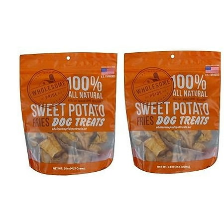 (2 Pack) Wholesome Pride Sweet Potato Fries For Dogs, 1 Pound