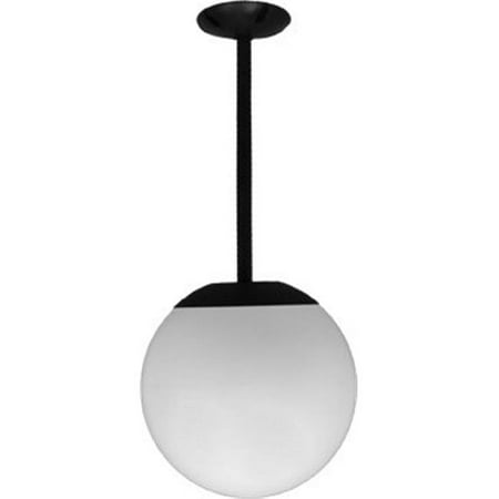 

Dabmar Lighting D7503-12-B 13 in. 120 V 13 watts Ceiling Globe Fixture 12 in. Drop with S13-GU-24 Flourescent Lamp Black