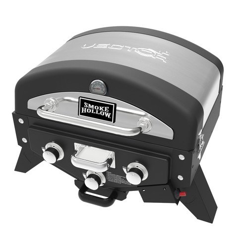 Vector Series 3Burner Tabletop Gas Grill, Stainless Steel
