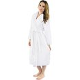 thumbnail image 2 of NY Threads Womens Fleece Bathrobe - Shawl collar Soft Plush Robe Spa Robe (Medium, White), 2 of 2