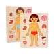 thumbnail image 2 of Puntoco Rompecabezas de madera para el cuerpo de niños y niñas, rompecabezas de anatomía, juguete de aprendizaje del cuerpo humano con órganos internos, juguete educativo temprano para niños y niñ, 2 of 5